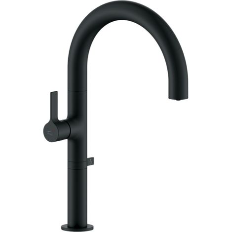 Rubinetto Lavello Nero con Filtro Acqua Beccuccio Mobile, Design Moderno e Risparmio Idrico (1/2)
