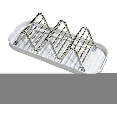 Seifenschale aus Edelstahl, selbstentleerender Halter mit herausnehmbarer Schale für einfache Reinigung, rostbeständiges, modernes Design, Badezimmer- und Küchenaccessoire, für Zuhause, Wohnung, Stude (1/5)