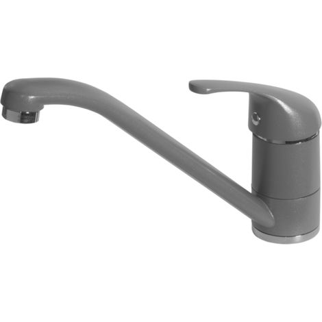 Rubinetto Miscelatore Cucina Elleci Minerva Metaltek Grigio Titanium MMKMIN73