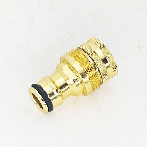 Raccord de pistolet de lavage haute pression en alliage d'aluminium, adaptateur rapide pour robinet de machine à laver à 4 points (1/4)