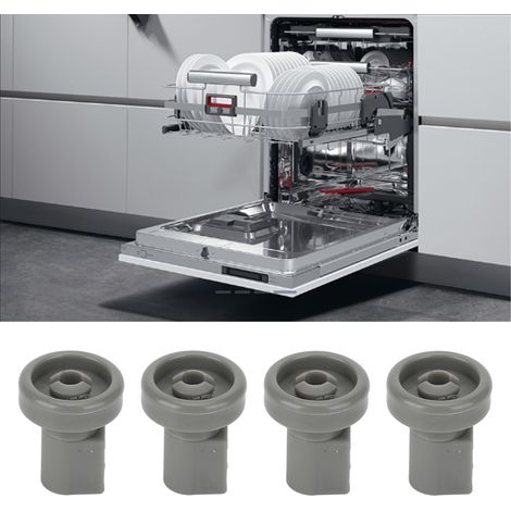 4 roues de remplacement pour panier inférieur de lave-vaisselle AEG, Favorit, Privileg, Zanussi (1/5)