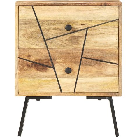Maison Exclusive - Comodino 40x30x50 cm in Legno Massello di Mango