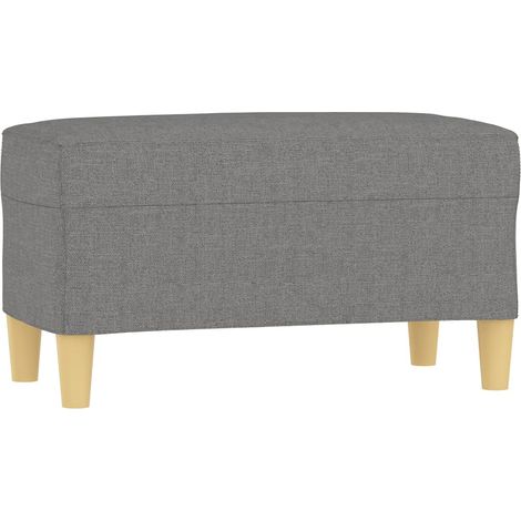 Banco banco 70 x 35 x 41 cm tela gris oscuro 020010650