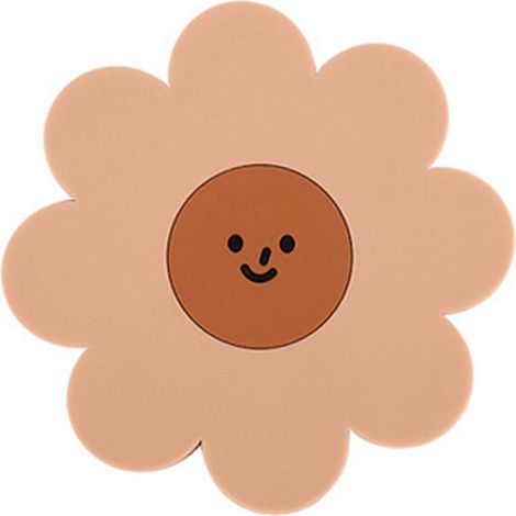 Tapis isolants anti-brûlure Creative Coaster, tapis de vaisselle nordique en forme de fleur, antidérapant, en PVC marron (1/5)