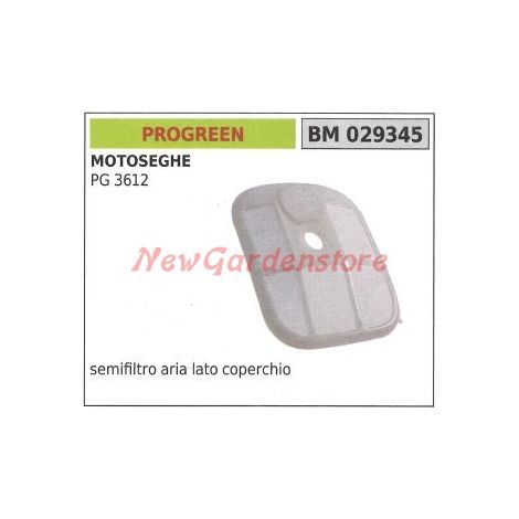 Semifiltro aria lato coperchio PROGREEN per motosega PG 3612 PG3612 029345