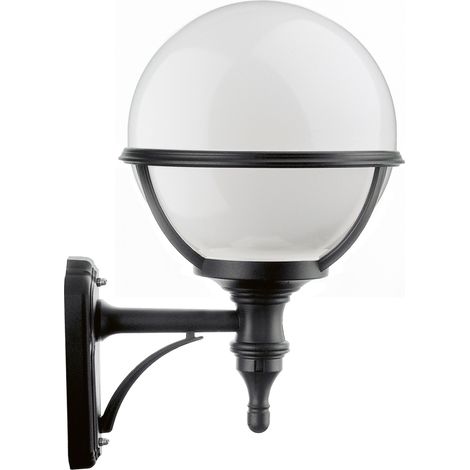 Aplique clásico CLIC-CLAC GLOBO IP44 E27 42W Negro