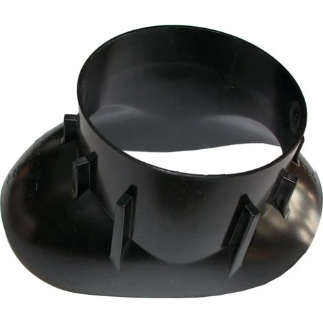 Wolf Adaptateur Plaques de base Klöber DN108 pour toit incliné 20 - 50 degrés, noir, 2600036
