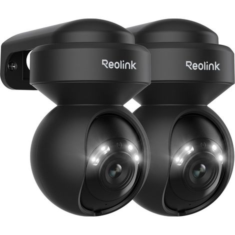 Reolink – Caméra de surveillance 5MP 2K WiFi bi-bande – Vision nocturne couleur – Pan/Tilt 355° – Zoom optique 3X – Étanche – 2 unités