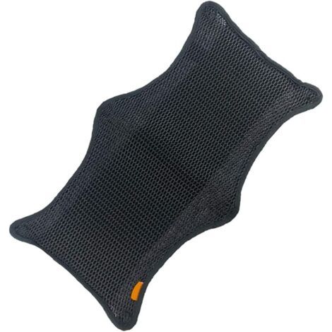 Pair Coussin de siège de Moto en Maille 3D avec Refroidissement par air - Housse de siège de Moto Respirante - Taille XL (1/5)