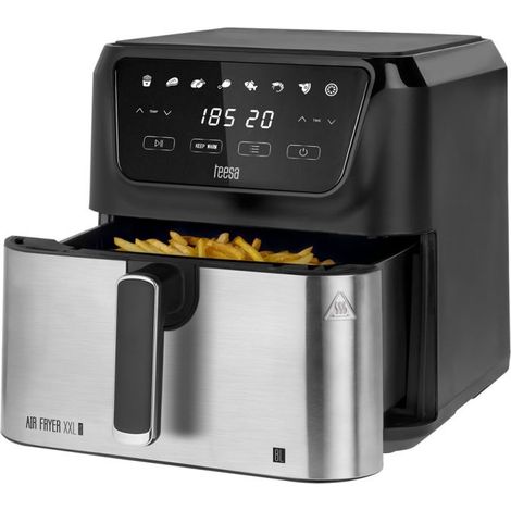 Freidora de aire digital TEESA XXL de 8 L y 1700 W con recipiente grande (1/3)