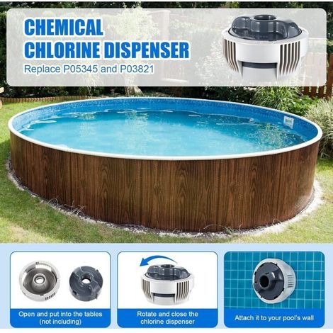 Séparateur de chlore Lay-Z-Spa, distributeur de produits chimiques Bestway P05345, pièces de rechange pour accessoires de piscine, cartouche filtrante de rechange VI + séparateur de chlore P05315 + fi (1/3)