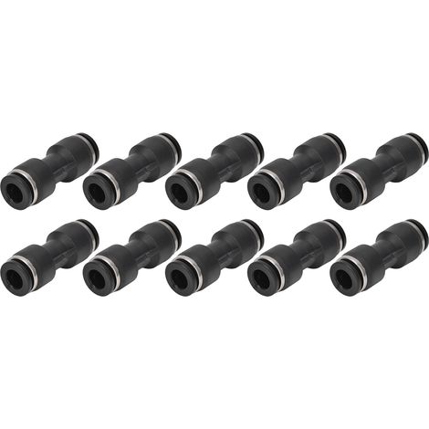 Raccords Pneumatiques Droits 10 Pièces, Connecteurs Rapides Tuyau 12mm, Accessoires Compresseur d'Air (1/5)