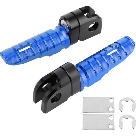 Paar vordere Fußrasten aus Aluminiumlegierung für Kawasaki Ninja Z125 PRO, Z250/SL, Z400, Z900 – Blau (1/5)