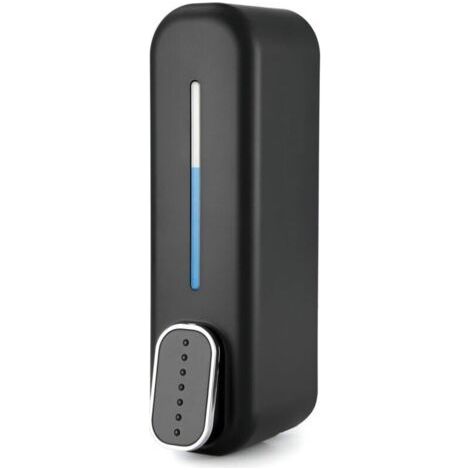 Black Wall Mounted Soap Dispenser Ideal for Shower Gel, Shampoo and Foam Bathroom, Kitchen and Office (1/3)