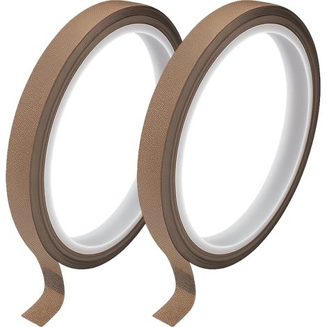 unidades de cinta de alta temperatura, 0,18 x 13 mm x 10 m, cinta resistente a 300 °C, cinta antiadherente de PTFE para máquinas de envasado al vacío, selladoras, soldadoras y aplicaciones industriale