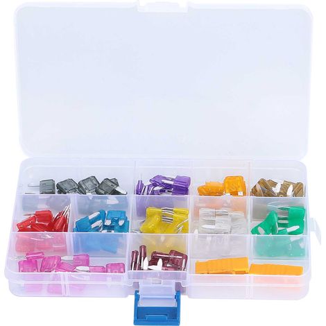 Lot de 110 fusibles à lame mini torpille en alliage de zinc, assortiment pour voiture et usage industriel (1/5)