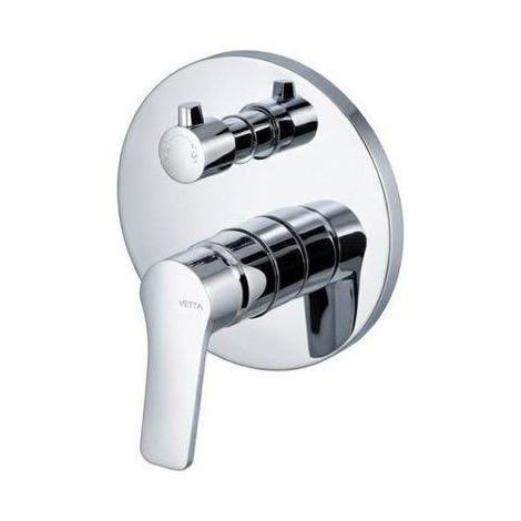 Miscelatore doccia da incasso con deviatore Vema PARANA' V22142 - Cromato Lucido (1/3)
