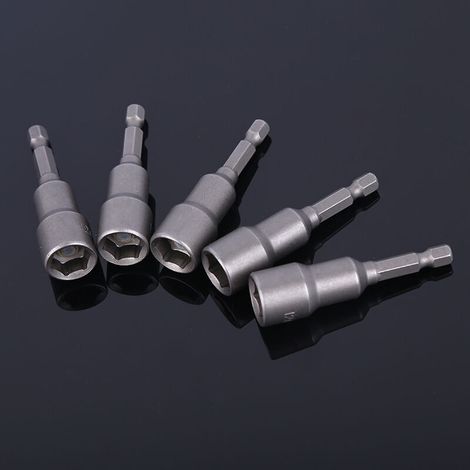 Adaptateur magnétique TRIO pour perceuse, douille et clé à chocs 8 mm (10 pièces)-AquaForge (1/5)