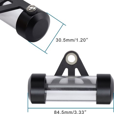 Motorcycle and electric vehicle modification parts tax invoice tube, license plate frame, paper tube, waterproof aluminum alloy decorative photo stand (1/4)