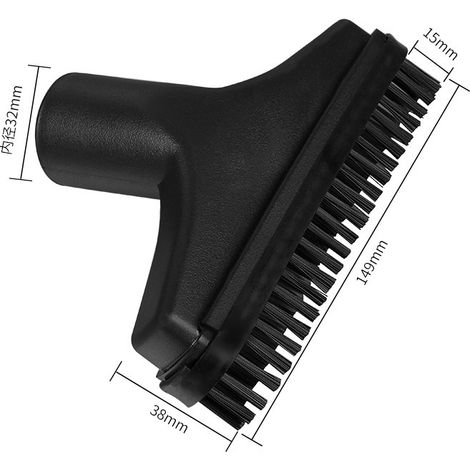 Convient aux aspirateurs domestiques, petite brosse carrée en PP, tête d'aspiration pour canapé, diamètre intérieur 32 mm. (1/4)