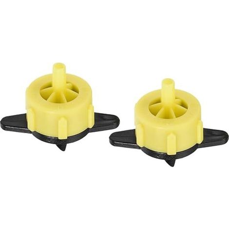 Lot de 60 goutteurs d'irrigation goutte à goutte - Goutteurs à débit constant avec compensation de pression pour jardin et pelouse - Compatibles avec les systèmes d'arrosage (1/5)