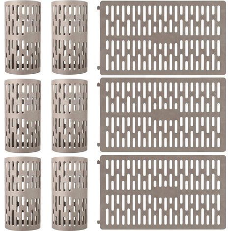9 Pièces Protection Arbre, Protection Autour des Arbres en Plastique Taille Réglable, 20 34cm Protection de Tronc d'arbre, Protection Contre Les Animaux Sauvages, Edimensionnables (9) (1/5)