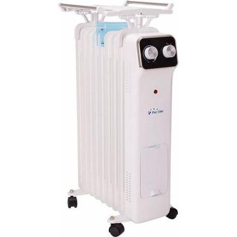 Radiador de aceite blanco de bajo consumo con recipiente para humidificación Blanco (1/5)