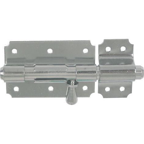 Verrou de box bouton poire inox 316 brossé platine de 49 x 80 avec gâche Ø 12 - TORBEL INDUSTRIE