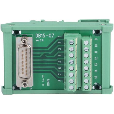 Connecteur Interface DB15-G7 Bloc à Bornes Mâle Module de Carte de Rupture DC 60V (1/5)