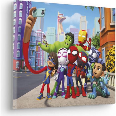 Tableau mural Spidey et ses amis extraordinaires Selfie 30x40 cm