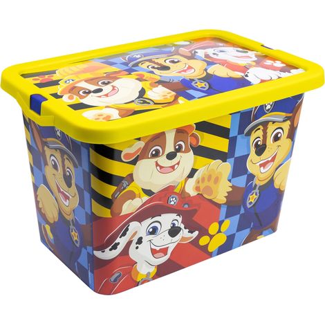 Stor Scatola Contenitore per Bambini Paw Patrol con Chiusura Click 7 Litri - Organizer Plastica Multiuso per Giocattoli e Camera Bambini (1/5)