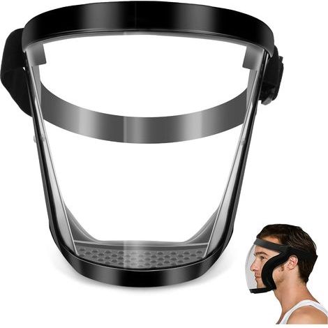 Visiere protettive, Maschera facciale completa trasparente anti-appannamento, Visiera protettiva per tutto il viso riutilizzabile HD (1/5)