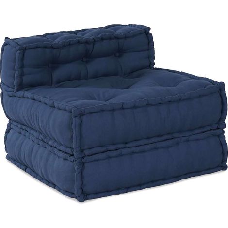 Modular Sofa Manual Indigo 70 x 70 x 54 cm Fabric vidaXL