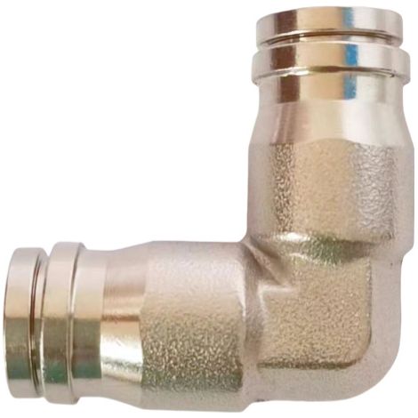 Raccord Rapide Pneumatique 6,35 mm (1/4") - Connecteur Coudé 90° pour Tuyau d'Air