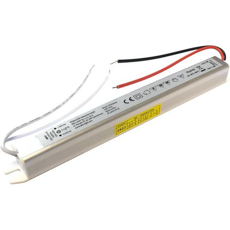 Alimentatore LED sottile in alluminio 24W 12V DC IP20 (1/3)