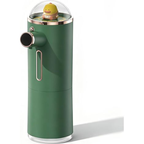 Distributeur de Savon Automatique, Distributeur Savon Mousse Automatique sans Contact avec Capteur de Mouvement Infrarouge pour Cuisine et Salle de Bain (Verte) (1/5)