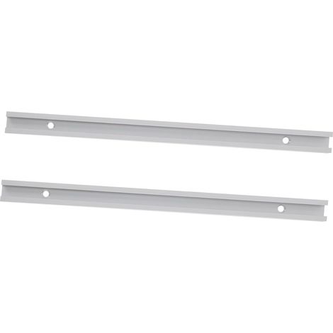 Riel en T de aluminio de 2 piezas para carpintería, juego de rieles en T de ranura abierta, perfil de aluminio duradero y fácil de instalar para fijación y accesorios. (1/5)