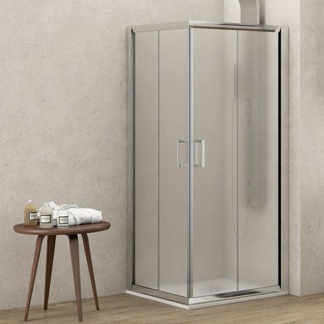 Box doccia 80x70 altezza 180cm vetro opaco K410 kamalu