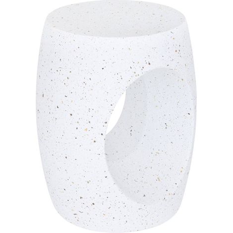 Table d'appoint table à café coloris Blanc - Diamètre 38 x Hauteur 47 cm