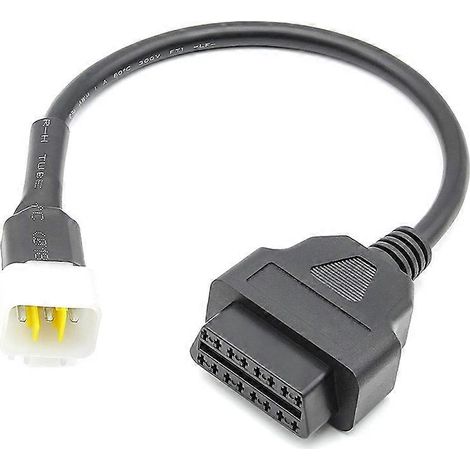Câble adaptateur 6 broches vers OBD 16 broches pour moto, connecteur de détection de pannes pour DELPHI (1/5)