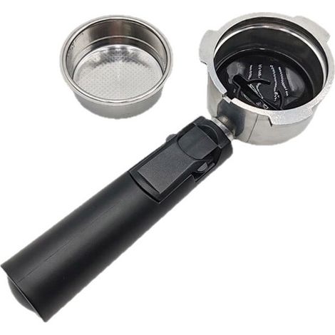 Ein bodenloser Aluminiumgriff, der speziell für Baristas entwickelt wurde und über drei Nasen verfügt. (1/5)