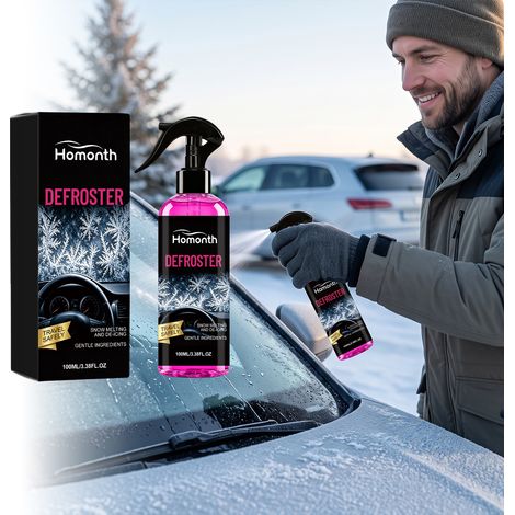 Scheibenenteiser, Autofensterreiniger, sorgt für klare Sicht, entfernt Staub, Frostschutzmittel – 100 ml -- DE (1/5)