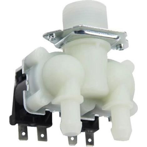Électrovanne Double Tête - 1 Entrée 2 Sorties - Pour Machine À Laver À Tambour - 220 V 50/60 Hz 32 mA - 1 Pièce (1/5)
