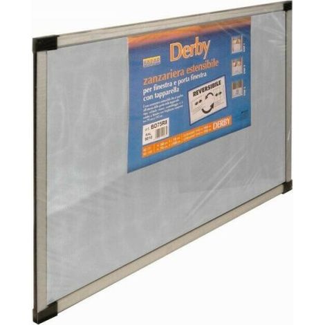 ZANZARIERA ESTENSIBILE DERBY 50X40 COLORE BIANCO RAL 9010 (1/5)