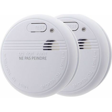 Tigrezy Lot de 2x détecteurs de fumée NF (1/2)