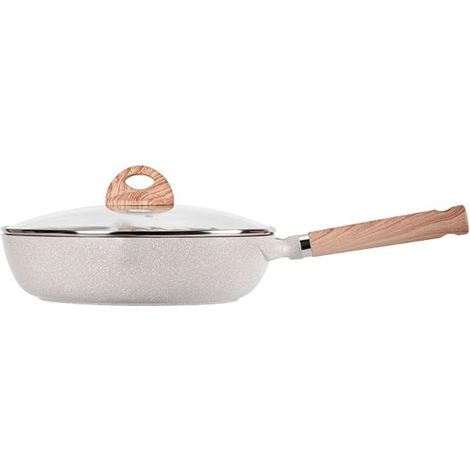 Casserole antiadhésive de style japonais Poêle à frire Poêle à œufs Poêle à omelette Batterie de cuisine antiadhésive Revêtement en granit Poêle antiadhésive avec couvercle Poêles à frire antiadhésive (1/4)