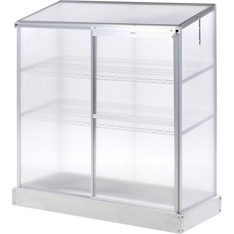 Balkongewächshaus LECCE Silber 59 cm