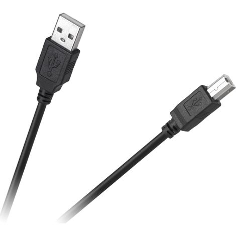 Câble USB pour ordinateur et imprimante, 1,8 m, noir