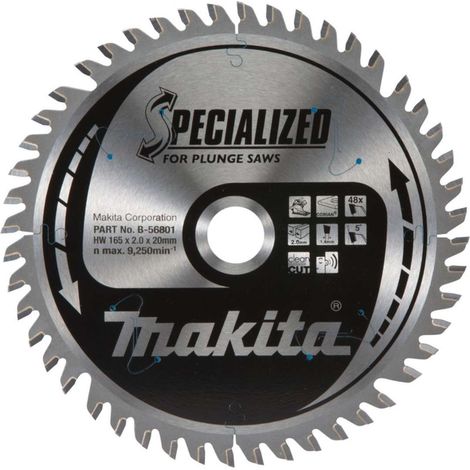 Makita - Lama da sega circolare per pietra artificiale 165x20 mm, 48 denti B-56801