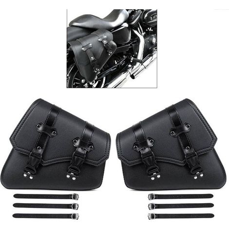 Set 2x Sacoche cavalière pour Indian Scout / Bobber SB4P noir